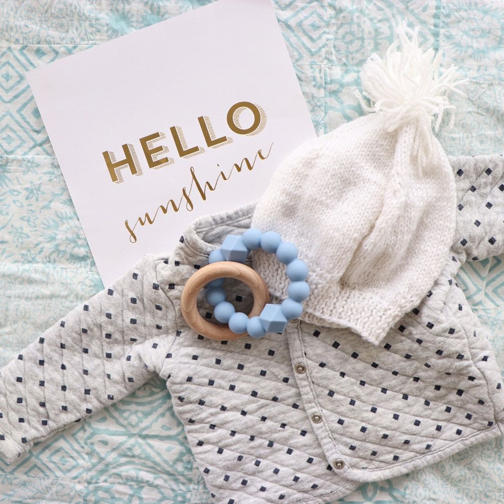 Flatlay of Moon Teether