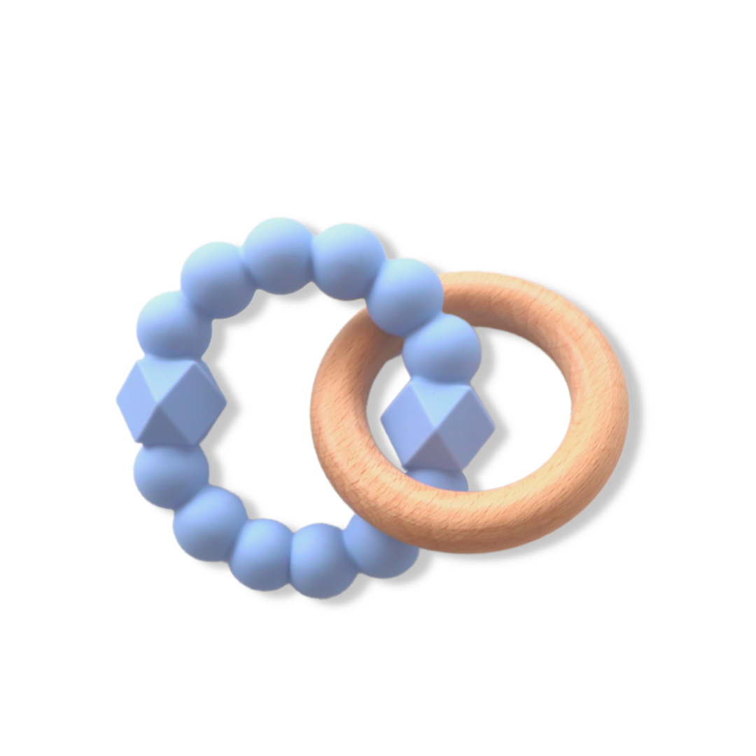 Moon Teether Soft Blue