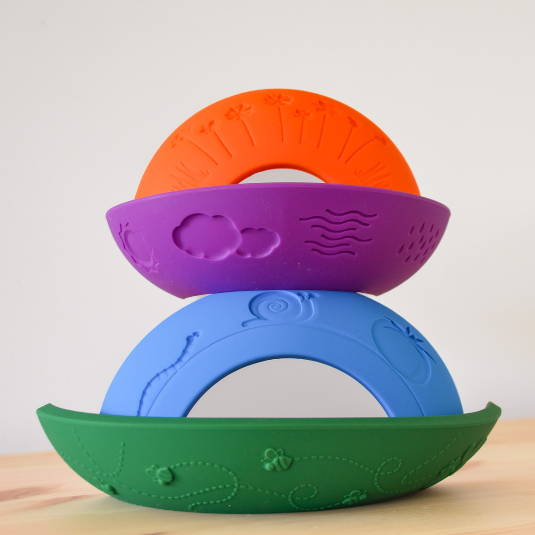 Silicone Rainbow Stacking Toy