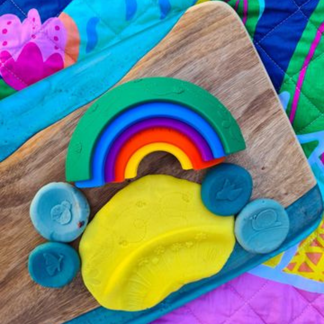 Silicone Rainbow Toy and Playdough